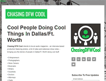 Tablet Screenshot of chasingdfwcool.com